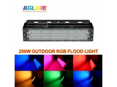 RGB Color - 250W RGB DMX flood light,AC100-277V input